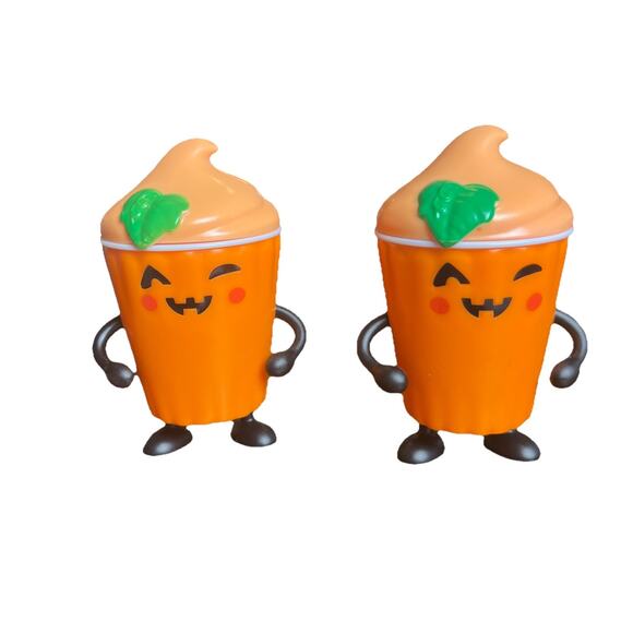 2025 Wendy's Frosty Frights Orange Ice Patch Lot Of 2 Figures Only, Kidcore Fun - Picture 1 of 7